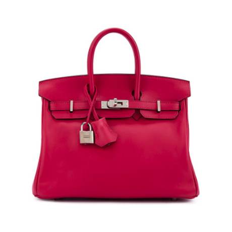 Hermès Birkin 25 Framboise, Swift, palladié