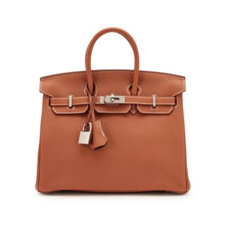 Hermès Birkin 25 Gold & Graphite Verso, Togo, palladié
