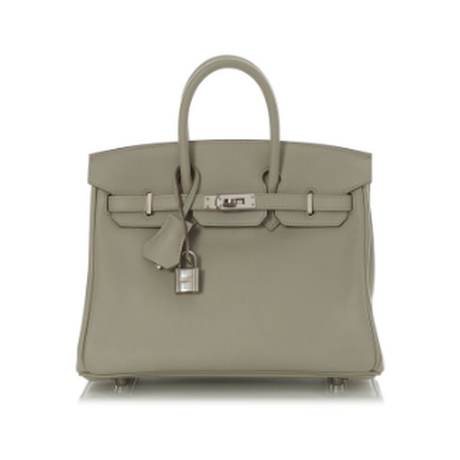 Hermès Birkin 25 Gris Perle, Swift, palladié