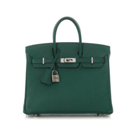 Hermès Birkin 25 Malachite, Epsom, palladié