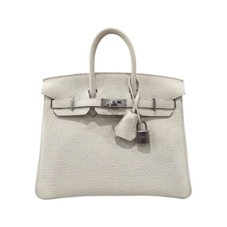 Hermès Birkin 25 Mushroom, Togo, palladié