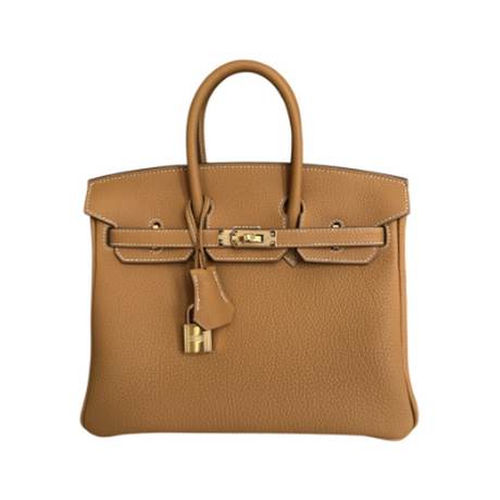 Hermès Birkin 25 Naturel Sable, Togo, doré