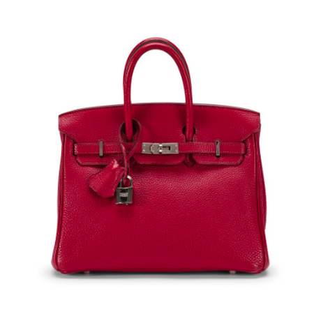 Hermès Birkin 25 Rouge Garance, Togo, palladié