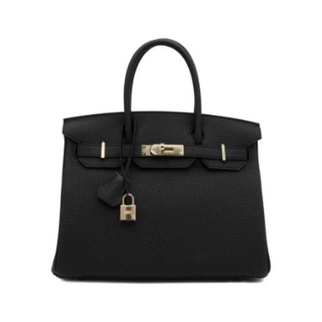 Hermès Birkin 30 Black, Togo, permabrass