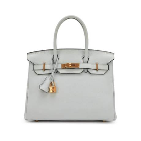 Hermès Birkin 30 Bleu Pale, Togo, doré