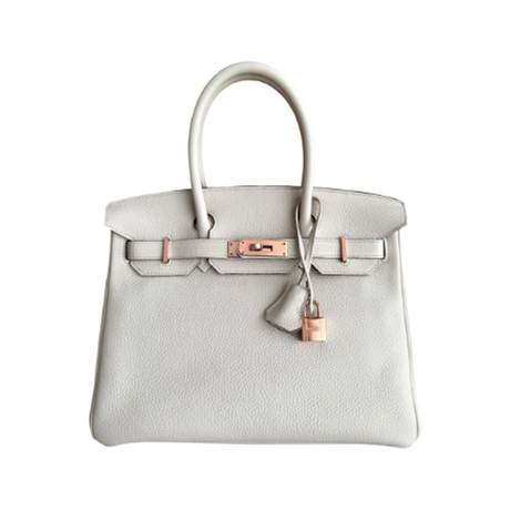 Hermès Birkin 30 Craie, Togo, or rose