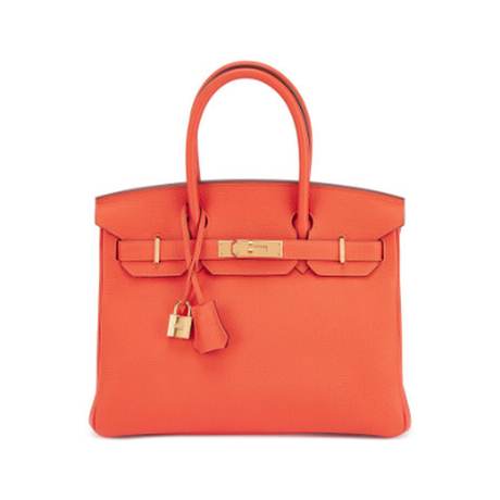 Hermès Birkin 30 Feu, Togo, doré