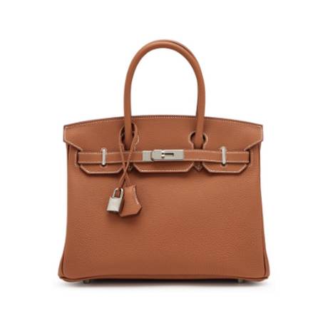 Hermès Birkin 30 Gold, Togo, palladié