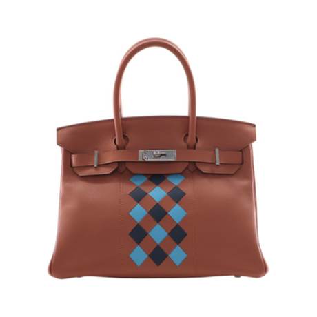 Hermès Birkin 30 Gold Tressage, Swift & Epsom, palladié