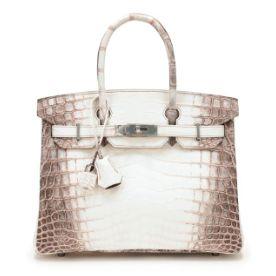 Hermès Birkin 30 Himalaya, crocodile niloticus mat, palladié