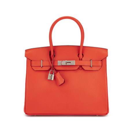 Hermès Birkin 30 Orange H, chèvre, palladié