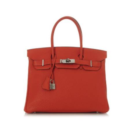 Hermès Birkin 30 Orange, Togo, palladié