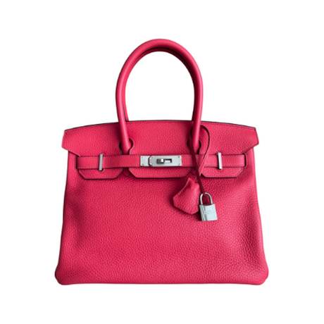 Hermès Birkin 30 Rose Texas & Orange Verso, Togo, palladié