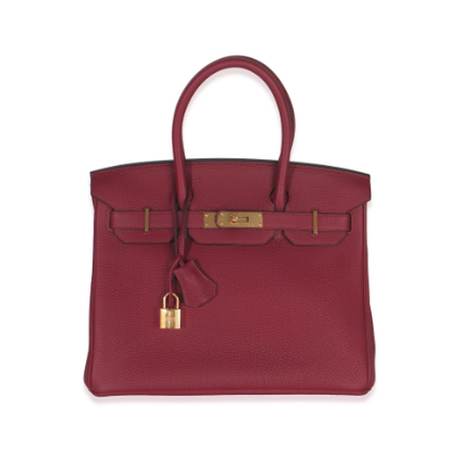 Hermès Birkin 30 Rouge Grenat, Togo, doré