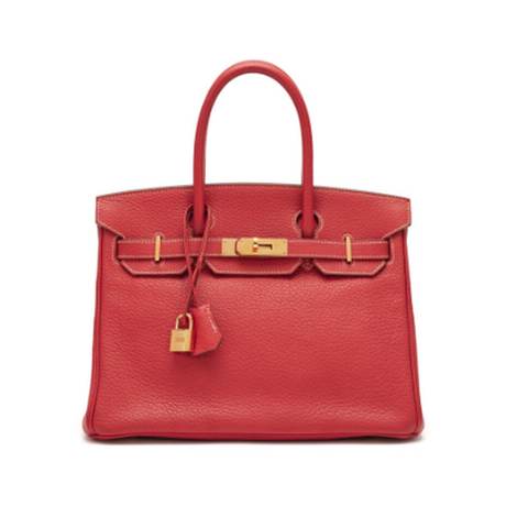 Hermès Birkin 30 Sanguine, Fjord, doré