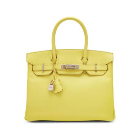 Hermès Birkin 30 Soufre, Epsom, palladié