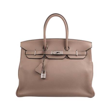 Hermès Birkin 35 Gris Tourterelle, Togo, palladié