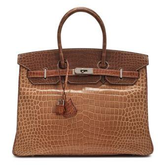 Hermès Birkin 35 Tri-Color Poussière, Poudre & Ficelle, crocodile porosus