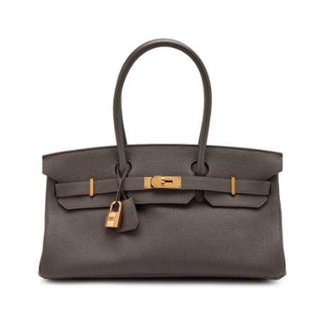 Hermès Birkin 42 Etain JPG Shoulder, Togo, doré