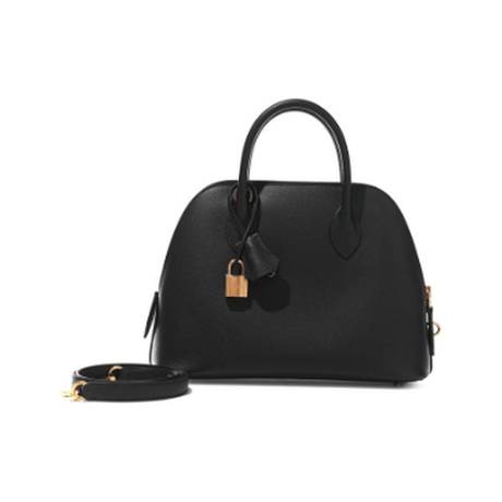 Hermès Bolide 1923 25 Black, Epsom, doré