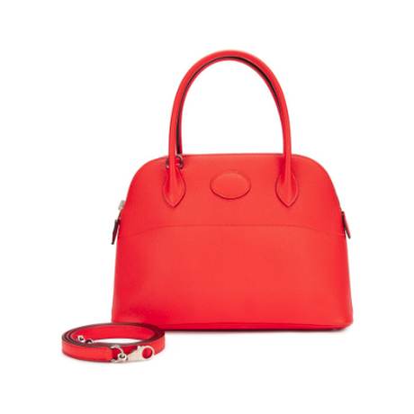 Hermès Bolide 27 Rose Jaipur, Epsom, palladié
