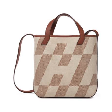 Hermès Cabas H en Biais 27 Ivory Gold & Ecru, Swift & toile