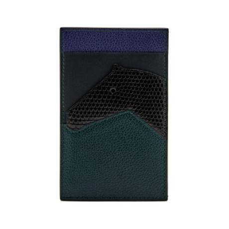 Hermès Chevaux Card Holder Les Petits, Swift & Evercolor Sombrero