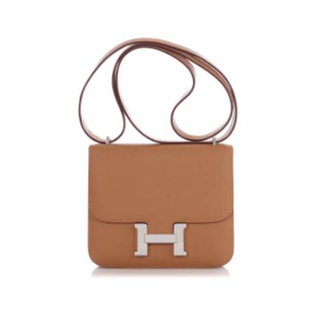 Hermès Constance 18 Sesame, Epsom, palladié