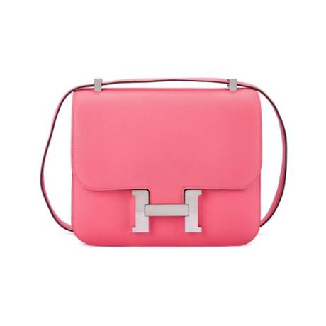 Hermès Constance 24 Rose Azalee, Evercolor, palladié