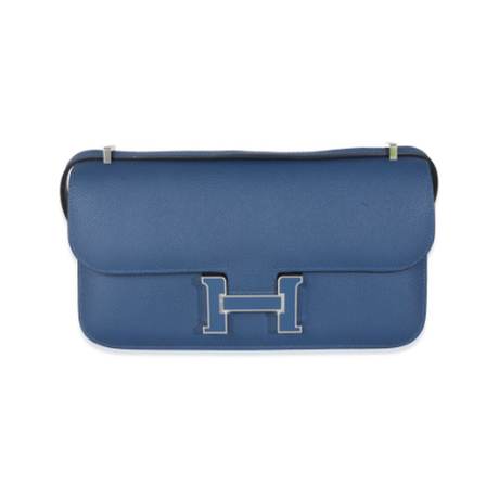 Hermès Constance Élan Palladium Enamel Bleu Tie, Epsom