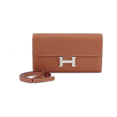 Hermès Constance To-Go Wallet Gold, Epsom, palladié