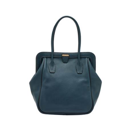 Hermès Convoyeur 25 Bleu de Prusse, Evergrain, doré