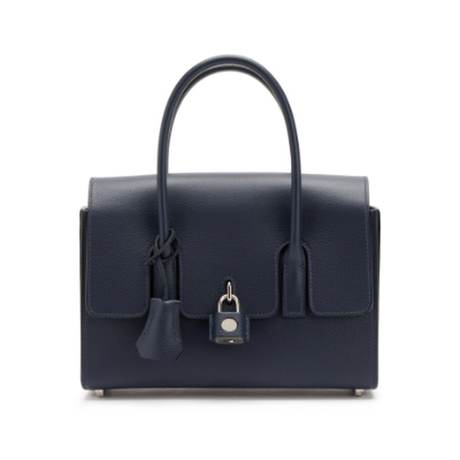 Hermès Drag 22 Bleu Nuit New, Evercolor, palladié