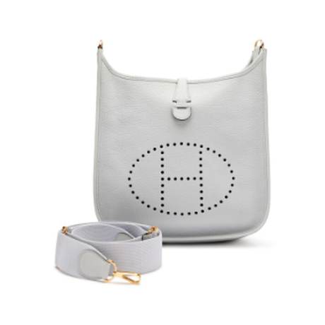 Hermès Evelyne II 29 Gris Perle, Clémence, doré