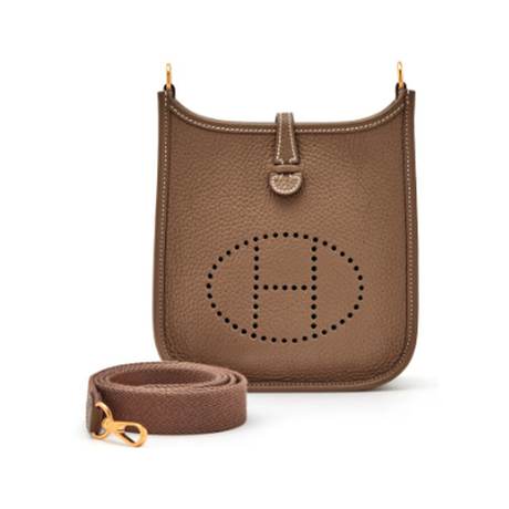 Hermès Evelyne TPM 16 Etoupe, Clémence, doré
