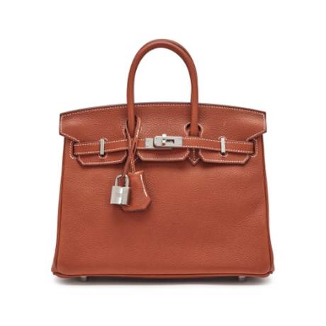 Hermès Faubourg Birkin 25 Fauve, Barénia, palladié