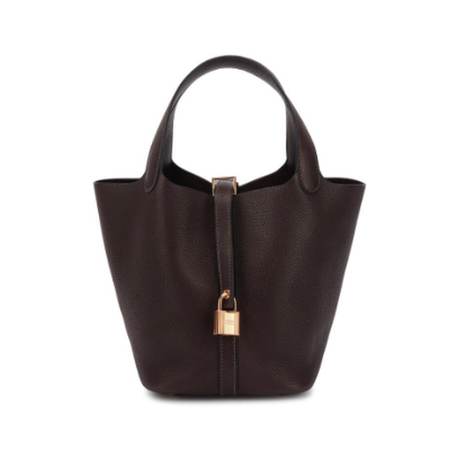Hermès Faubourg Picotin Lock 18 Ebene, Barénia, doré