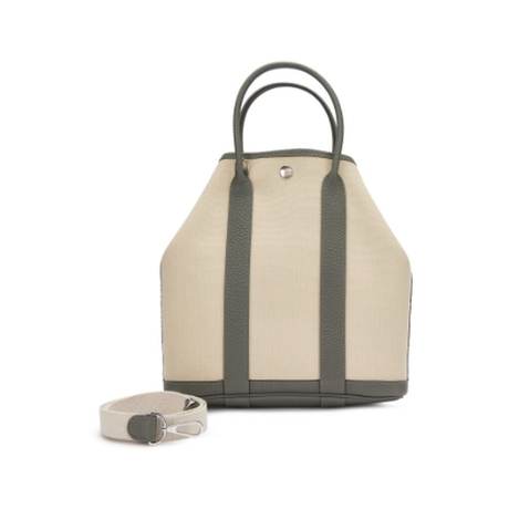 Hermès Garden File 28 Gris Meyer Beton, Négonda & toile, palladié