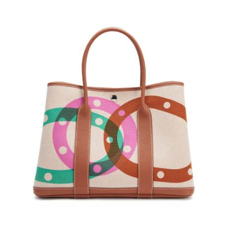 Hermès Garden Party 36 Ecru Beige Gold H Pas au, toile & Négonda, palladié
