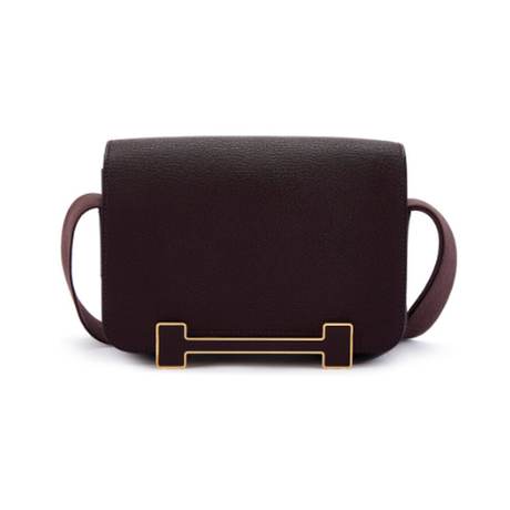 Hermès Geta Rouge Sellier, chèvre Mysore, doré