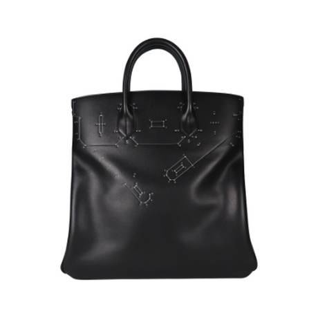 Hermès HAC Haut à Courroies Relier 40 à Black, Evergrain, palladié, édition limitée