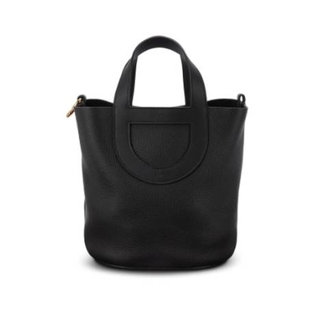 Hermès In-the-Loop 23 Black, Clémence & Swift, doré