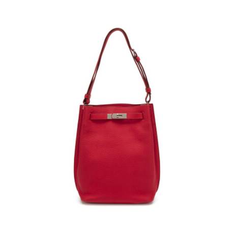 Hermès Kelly 22 Vermillon So, Togo, palladié