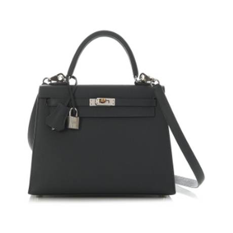 Hermès Kelly 25 Ardoise Sellier, Epsom