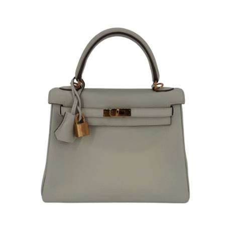 Hermès Kelly 25 Mushroom Retourne, Togo, doré