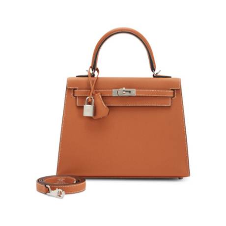 Hermès Kelly 25 Sellier Gold, Epsom, palladié