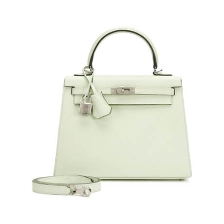 Hermès Kelly 25 Vert Fizz Sellier, Epsom, palladié
