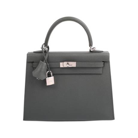 Hermès Kelly 25 Vert Mangrove Sellier, Epsom, palladié