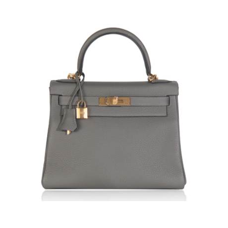 Hermès Kelly 28 Etain Retourne, Clémence, doré