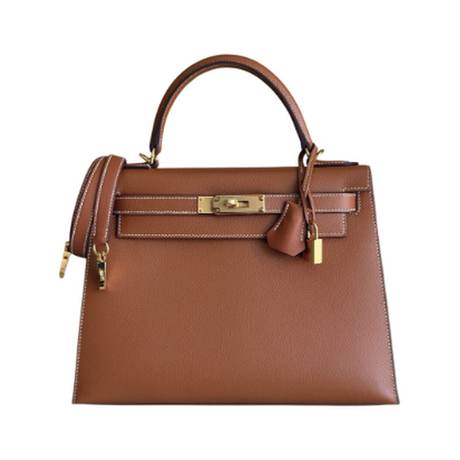 Hermès Kelly 28 Gold Sellier, Epsom, doré